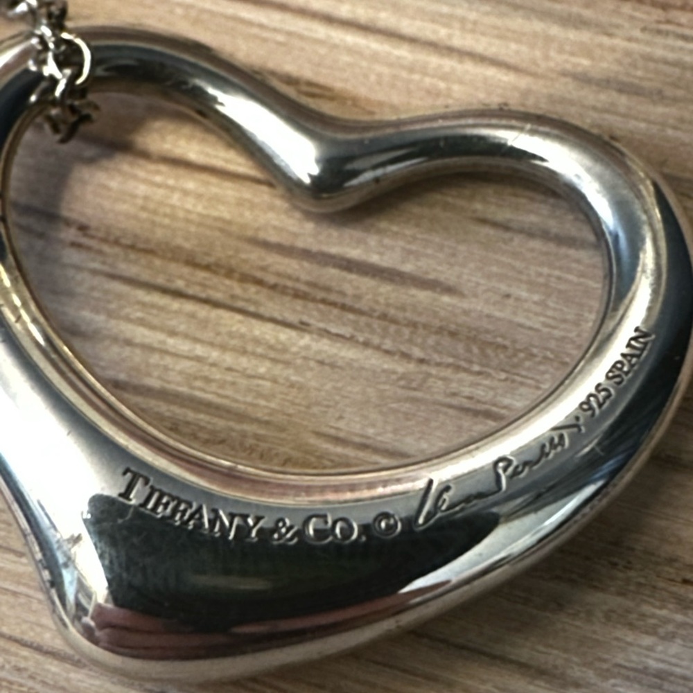 Tiffany & Co. Elsa Peretti Open Heart Necklace – Sterling Silver - Picture 7 of 11